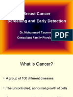 Breast Cancer Screening and Early Detection: Dr. Mohammed Tarawneh Consultant Family Physician