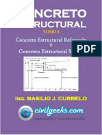 Libro de Concreto Estructural Reforzado y Simple TOMO I (Ing. Basilio J. Curbelo) CivilGeeks