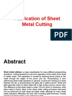 Fabrication of Sheet Metal Cutting