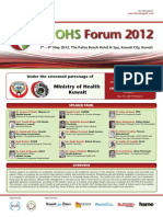 3rd OHS Forum 2012, Kuwait - Program