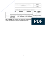 Programa para Aseguramiento de La Competencia