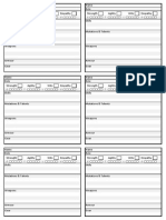 9littlebees Mutant Year Zero - NPC Sheet (A4)