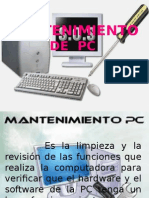 Mantenimiento de PC