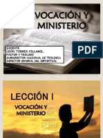 Leccion 1. Vocacion y Ministerio