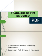 Defesa - Trabalho de Fim de Curso (Dércio Tsandzana)