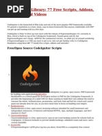 Codeigniter Library: 77 Free Scripts, Addons, Tutorials and Videos