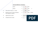 Combination of Tie Rod and Stifferner Calculation