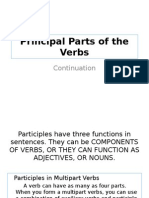 Principal Parts of The Verbs