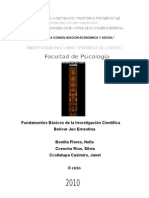 Proyecto de Investigación Trastorno Por Déficit de Atención Con Hiperactividad y Rendimiento Académico en Niños de Un Colegio Especial