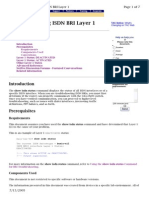 Troubleshooting ISDN BRI Layer 1