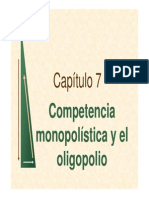 Cap 7 - Competencia Monopolistica y Oligopolio