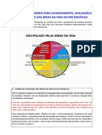 Ficha e Questionário para Levantamento Avaliação e Nivelamento Das Áreas Da Vida Do Pré Discípulo