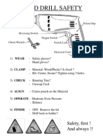 Hand Drill Safety: Safety, First ! and Always !!