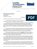 Letter Regarding Greensboro Police Complaint Review Process July 7 Letter To City Council