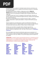 El Propósito de Esta Recopilación Es Facilitar La Labor Del Técnico Electrónico A La Hora de Realizar Reparaciones o Ajustes de Los Televisores Modernos