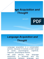 Language Acquisition and Thought