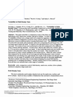 Variability in Field Density Tests