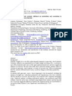 Pancreatic Cancerrelated Cachexia: Influence On Metabolism and Correlation To Weight Loss and Pulmonary Function