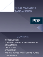 Toroidal Variator Transmission