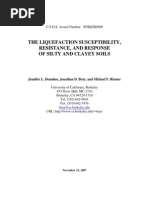 The Liquefaction Susceptibility, Resistance and Response of Silty Clay