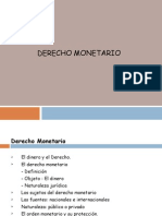 Derecho Monetario