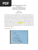 Applied Thermodynamics For Marine Systems Prof. P. K. Das Department of Mechanical Engineering Indian Institute of Technology Kharagpur