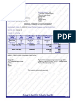 Renewal Premium Acknowledgement: Collecting Branch: E-Mail: Phone: Transaction No.: Date (Time) : Servicing Branch