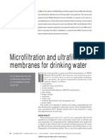 Microfiltration and Ultrafiltration Membranes For Drinking Water