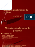 Motivation Et Valorisation Du Personnel