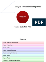 Investment Analysis & Portfolio Management