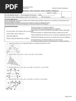 07 Prueba Matematica 2° Medio Teorema de Thales, Euclides y Pitagoras