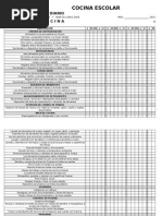Formato Diario Control COCINA ESCOLAR NOM 093 y 251