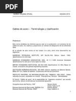 Nch0666 Of1970 Cables de Acero Terminologia y Clasificacion