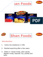 Presentation of Shan Foods