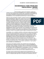 La Desobediencia Como Problema Psicológico y Moral. Erich From