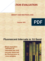 Petrophysics of Neutron Density Analysis