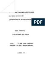 La Evaluación Del Léxico - Tesis Doctoral Luis Alberto Hernando Cuadrado