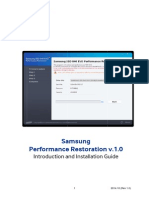 Samsung Performance Restoration v.1.0 Installation Guide