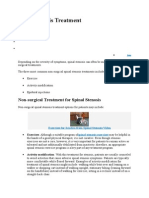 Pinal Stenosis Treatment