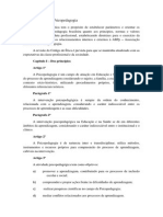 Código de Ética Dos Psicopedagogos - Atualizado 2011