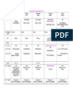 Taraire Weekly Timetable Term 3