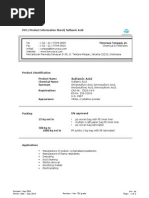 PIS - Product Information Sheet - Sulfamic Acid