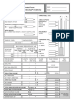 Subsea BOP Stack Operations API - Vertical Well Kill Sheet