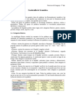 Cuadernillo de Gramática para 1º Año