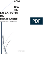 Importancia de La Matematica Financiera en Las Decisiones Gerenciales