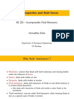 Fluid Properties and Fluid Forces: AE 225 - Incompressible Fluid Mechanics