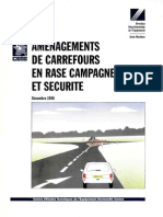 Aménagement Des Carrefours en Rase Campagne Et Sécurité-1996 PDF