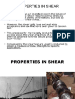 Properties in Shear: (Eg. Ssy 0.5sy)