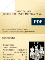 CURSO TALLER Generalidades Del Juicio Penal