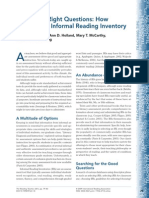 Asking The Right Questions How To Select An Informal Reading Inventory